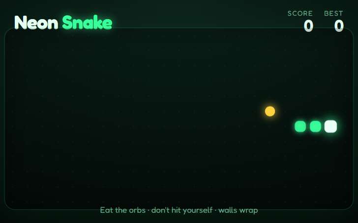 Neon Snake preview